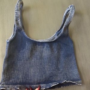 Free People Movement Happiness Ribbed Crop Top M/L